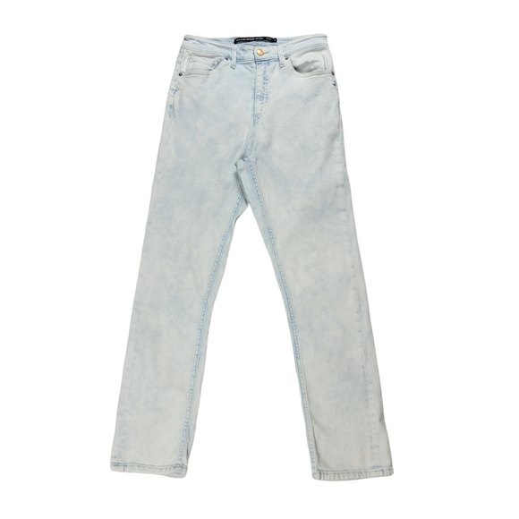 Volcom Girlfriend Ankle Fit High-Rise Jeans, Bleached, 29, Good Used Condition - Picture 1 of 14
